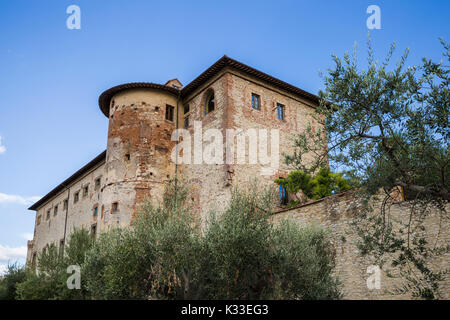 Ducal Palace in Castiglione del Lago in Umbria in Italy. Stock Photo