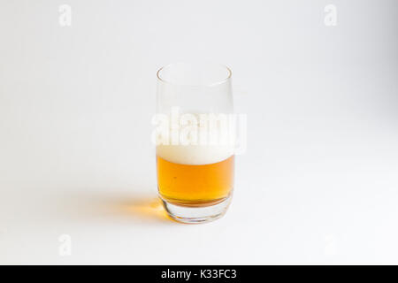 glass of beer isolated on white background Stock Photo