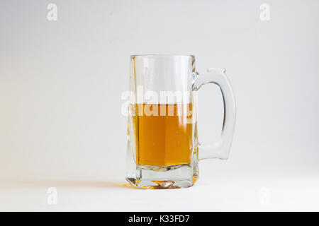 glass of beer isolated on white background Stock Photo