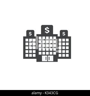 Healthcare costs and expenses showing concept with hospital Stock Vector