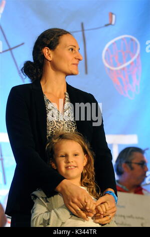 French discus thrower champion, Melanie Robert-Michon, Lyon, France Stock Photo