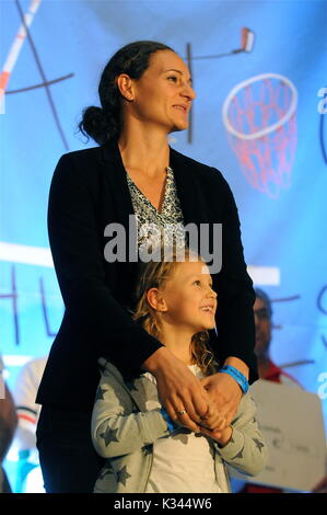 French discus thrower champion, Melanie Robert-Michon, Lyon, France Stock Photo