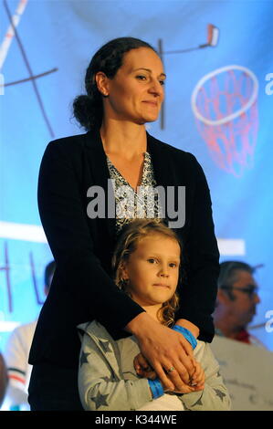 French discus thrower champion, Melanie Robert-Michon, Lyon, France Stock Photo