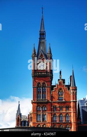 St Pancras Clock Tower Stock Photo