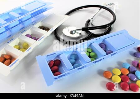 An image of a medication box Stock Photo