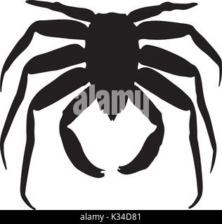 crab silhouette Stock Vector