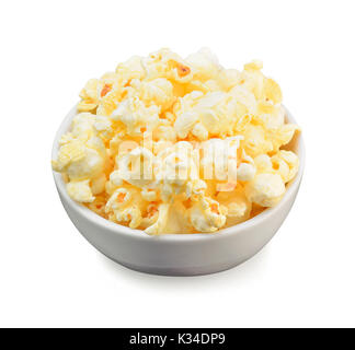 popcorn isolated on white background Stock Photo