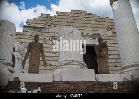 Brescia, Italy, 11 August 2017,  Museum of the Roman ruins and Santa Giulia Stock Photo