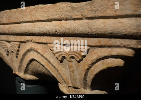 Brescia, Italy, 11 August 2017, old sculpture in Museum of the Roman ruins and Santa Giulia Stock Photo