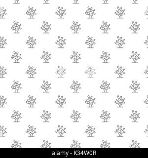 Unique digital corals seamless pattern with various icons and symbols on white background flat vector illustration Stock Vector