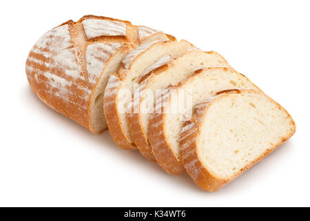 sliced bread path isolated Stock Photo