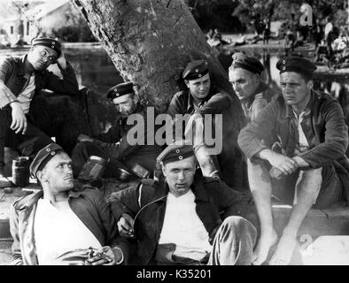 ALL QUIET ON THE WESTERN FRONT  L-R: , [?], SLIM SUMMERVILLE, WILLIAM BAKEWELL foreground, LEW AYRES, RUSSELL GLEASON, [?] Stock Photo