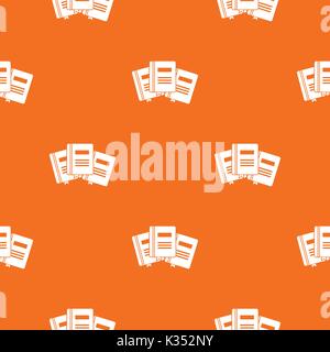 Three books with bookmarks pattern seamless Stock Vector