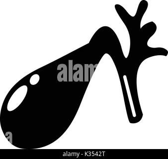 Gallbladder icon , simple style Stock Vector