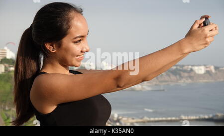 Teenage Female Photographer Stock Photo