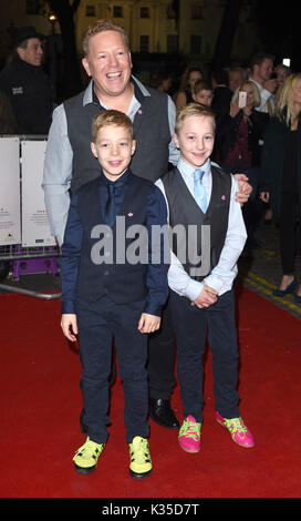 Photo Must Be Credited ©Alpha Press 079965 23/11/2016 St John Greene and sons Finn and Reef Mums List Premiere Curzon Mayfair London Stock Photo