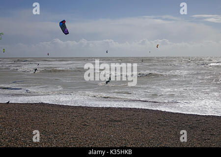 kite surfers Stock Photo
