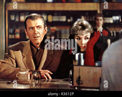 BELL, BOOK AND CANDLE L-R, JAMES STEWART, KIM NOVAK   BELL, BOOK AND CANDLE L-R, JAMES STEWART, KIM NOVAK Stock Photo