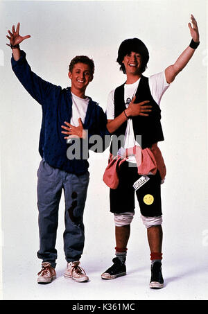 BILL AND TED'S EXCELLENT ADVENTURE [US 1989]  ALEX WINTER, KEANU REEVES     Date: 1989 Stock Photo