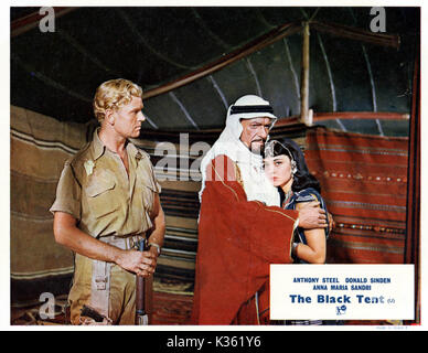 THE BLACK TENT ANTHONY STEEL, ANDRE MORELL, ANNA MARIA SANDRI     Date: 1956 Stock Photo