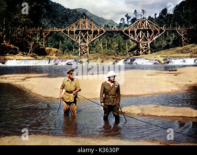 THE BRIDGE ON THE RIVER KWAI  ALEC GUINNESS, SESSUE HAYAKAWA     Date: 1957 Stock Photo