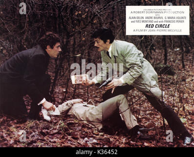 LE CERCLE ROUGE aka THE RED CIRCLE GIAN MARIA VOLONTE, ALAIN DELON     Date: 1970 Stock Photo