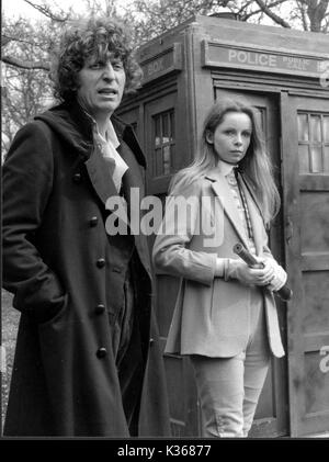 DOCTOR WHO THE LEISURE HIVE TOM BAKER as the Doctor, LALLA WARD as ...