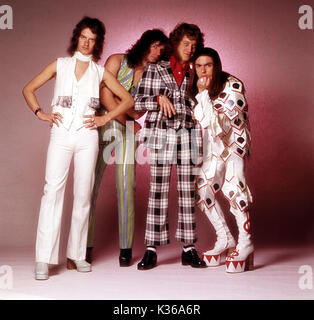 FLAME L-R, JIM LEA, DON POWELL, NODDY HOLDER, DAVE HILL SLADE Stock Photo