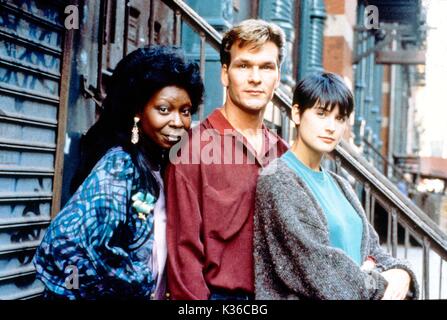 GHOST PARAMOUNT PICTURES WHOOPI GOLDBERG, PATRICK SWAYZE, DEMI MOORE GHOST PARAMOUNT PICTURES WHOOPI GOLDBERG, PATRICK SWAYZE, DEMI MOORE       Date: 1990 Stock Photo
