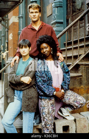 GHOST PARAMOUNT PICTURES DEMI MOORE, PATRICK SWAYZE, WHOOPI GOLDBERG GHOST PARAMOUNT PICTURES DEMI MOORE, PATRICK SWAYZE, WHOOPI GOLDBERG       Date: 1990 Stock Photo