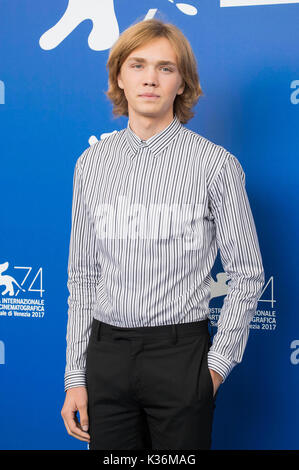 Venice, Italien. 01st Sep, 2017. Charlie Plummer during the 'Lean on Pete' photocall at the 74th Venice International Film Festival at the Palazzo del Casino on September 01, 2017 in Venice, Italy Credit: Geisler-Fotopress/Alamy Live News Stock Photo