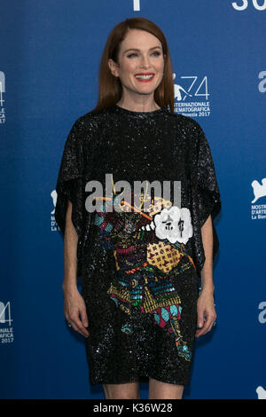 Julianne Moore attends the photo call of 'Suburbicon' during the 74th Venice Film Festival at Palazzo del Cinema in Venice, Italy, on 02 September 2017. - NO WIRE SERVICE - Photo: Hubert Boesl Stock Photo