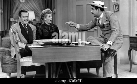 I LOVE LUCY DESI ARNAZ, LUCILLE BALL, TENNESSEE ERNIE FORD Stock Photo
