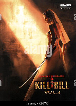 KILL BILL VOL.2 POSTER UMA THURMAN Distributed by Buena Vista International.     Date: 2004 Stock Photo