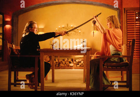 KILL BILL VOL.2 DAVID CARRADINE AS BILL, UMA THURMAN AS THE BRIDE   Use is authorized for print publications only. Internet use requires additional approval. Distributed by Buena Vista International. KILL BILL VOL.2 DAVID CARRADINE AS BILL, UMA THURMAN AS THE BRIDE Use is authorized for print publications only. Internet use requires additional approval. Distribut     Date: 2004 Stock Photo