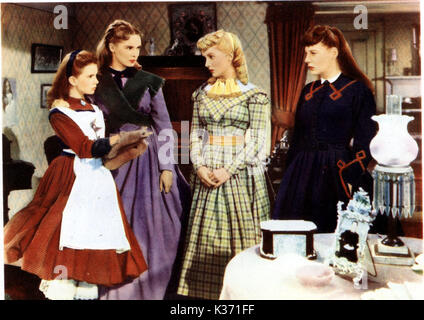 LITTLE WOMEN [US 1948] L-R Margaret O'Brien, Janet Leigh, Elizabeth Taylor and June Allyson Stock Photo