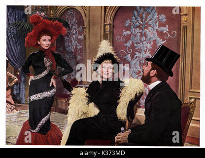 MOULIN ROUGE Suzanne Flon, Zsa Zsa Gabor and Jose Ferrer     Date: 1952 Stock Photo