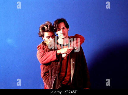 MY OWN PRIVATE IDAHO KEANU REEVES, RIVER PHOENIX Date: 1991 Stock Photo ...