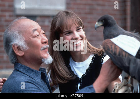 THE NEXT KARATE KID HILARY SWANK AND PAT MORITA   A COLUMBIA PICTURE     Date: 1994 Stock Photo