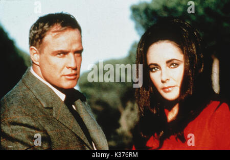 REFLECTIONS IN A GOLDEN EYE WARNER BROS MARLON BRANDO, ELIZABETH TAYLOR     Date: 1967 Stock Photo