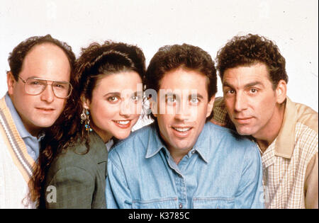 SEINFELD JASON ALEXANDER, JULIA LOUIS-DREYFUS, JERRY SEIFELD, MICHAEL RICHARDS   SEINFELD Stock Photo