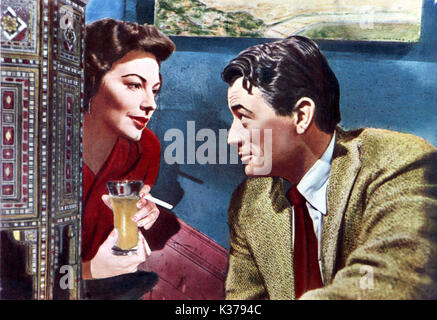 THE SNOWS OF KILIMANJARO AVA GARDNER AND GREGORY PECK A 20TH CENTURY FOX FILM     Date: 1952 Stock Photo