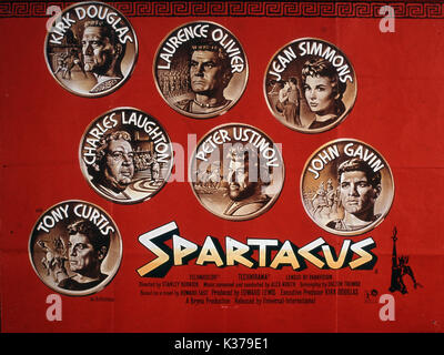 SPARTACUS POSTER FORM THE RONALD GRANT ARCHIVE     Date: 1960 Stock Photo