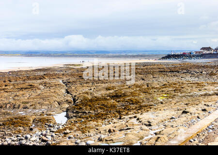 Rocky beach at Westward Ho!, Devon, England, UK Stock Photo