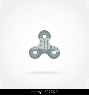 Spinner, toy for stress removal, flat design  Stock Vector