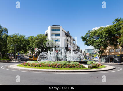 The Rotunda do Infante is pictured in Funchal on the Portuguese island of Madeira. Stock Photo