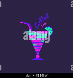 Drinks and cocktails concept. Stock Vector