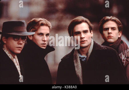 SWING KIDS FRANK WHALEY, CHRISTIAN BALE, ROBERT SEAN LEONARD, JAYCE BARTOK     Date: 1993 Stock Photo