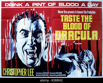 TASTE THE BLOOD OF DRACULA Stock Photo - Alamy
