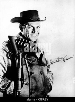 Steve mcqueen wanted dead or alive Black and White Stock Photos